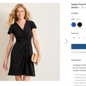 Tommy Bahama Sophia Twist Faux-Wrap Short Dress